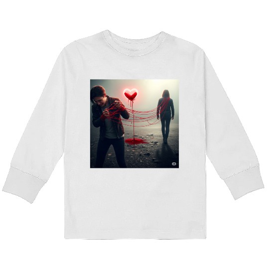 The Bleeding Heart Kids Long Sleeve T Shirts