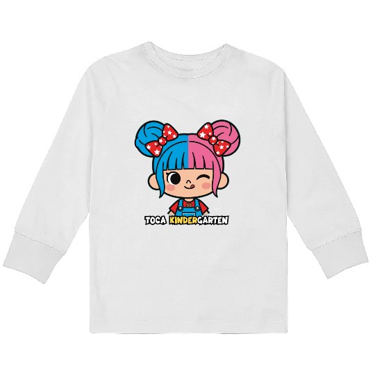 Toca Kindergarten  Kids Long Sleeve T Shirts