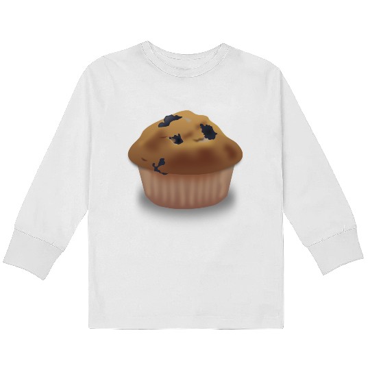 Blueberry Muffin Kids Long Sleeve T Shirts