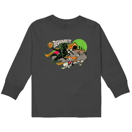 Disneyss 100 The Headless Horseman Of Sleepy Hollow Halloween Kids Long Sleeve T-Shirts