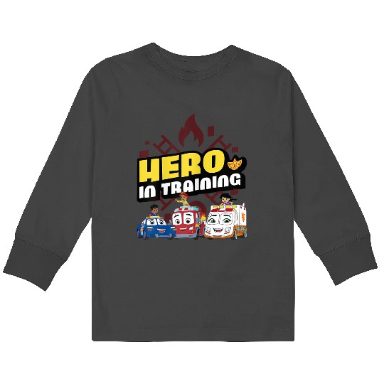 Disneyss Firebuds Group Hero In Training Kids Long Sleeve T-Shirts