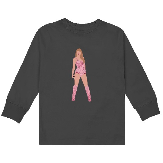Discover Eras Tour Lover (Pink) 913 Kids Long Sleeve T-Shirts