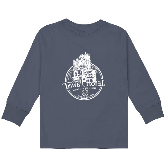 Hollywood Tower of Terror Hotel- Disney World Kids Long Sleeve T Shirts