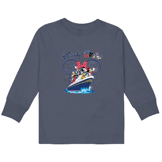 Disney Cruise Family Vacation 2023 Kids Long Sleeve T Shirts, Disney Cruise Group Kids Long Sleeve T Shirts