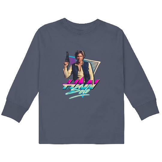 Han Solo Eighties Retro Star Wars Retro Kids Long Sleeve T Shirts Disneyland Summer Trip 2023