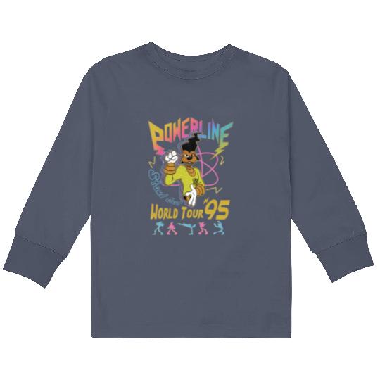 Retro Disney A Goofy Movie Powerline World Tour 95'  Kids Long Sleeve T Shirts