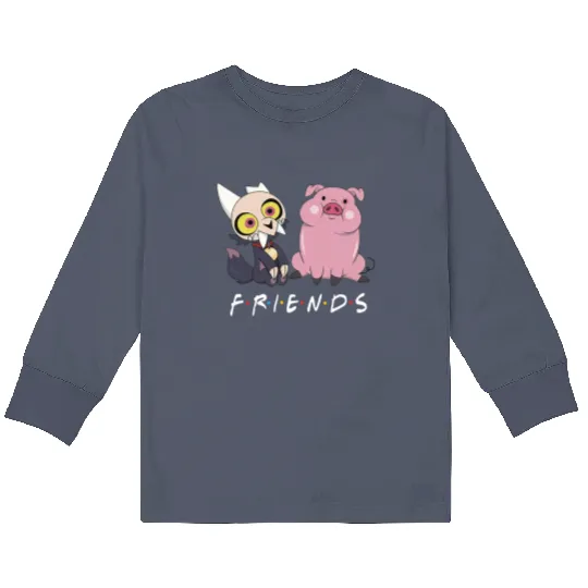 Disney Channel Gravity Falls Waddles & King The Owl House Friends Kids Long Sleeve T Shirts