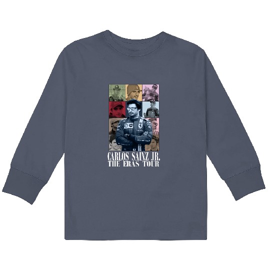 Discover Carlos Sainz The Eras Tour Kids Long Sleeve T Shirts