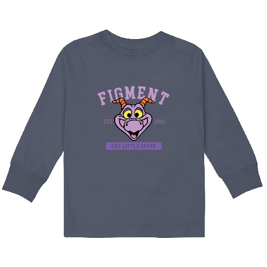 Discover Disney Figment Kids Long Sleeve T Shirts, Epcot Figment Kids Long Sleeve T Shirts, Figment Est 1983 Kids Long Sleeve T Shirts