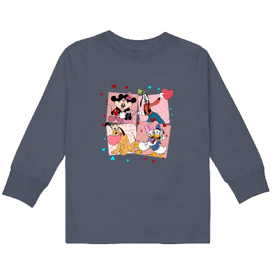 Discover Disney Valentines Day Kids Long Sleeve T Shirts | Kids Long Sleeve T Shirts Happy Valentines