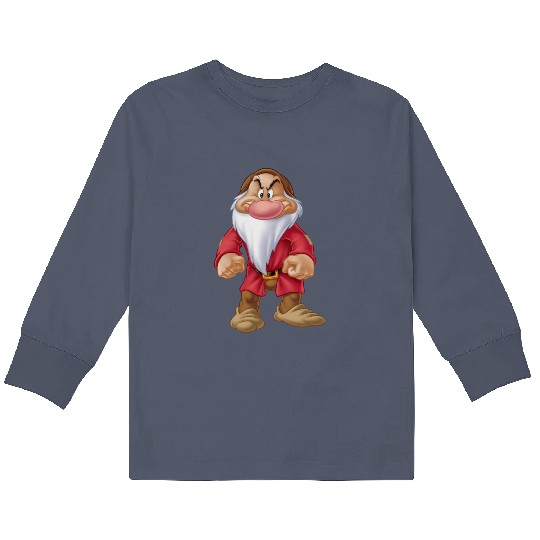 Disney Grumpy Dwarf Kids Long Sleeve T Shirts, Snow White and Seven Dwarfs Kids Long Sleeve T Shirts