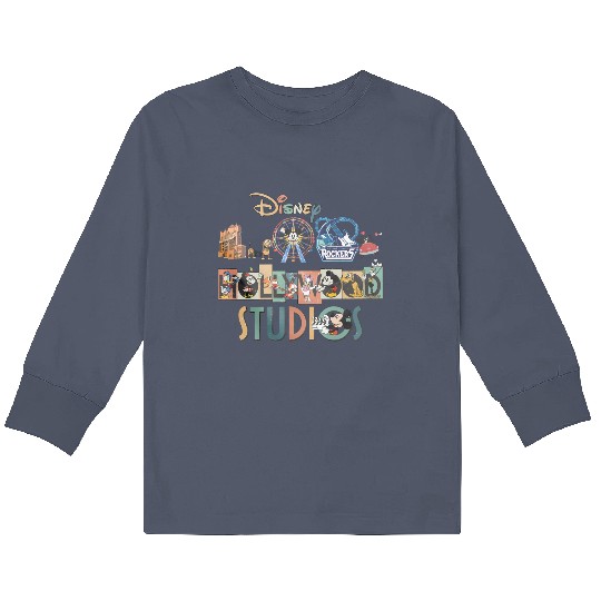 Vintage Disney Hollywood Studios Kids Long Sleeve T Shirts, Universal Studios Kids Long Sleeve T Shirts, Disney Trip Kids Long Sleeve T Shirts, Disney Family Vacation, Matching Group Kids Long Sleeve T Shirts
