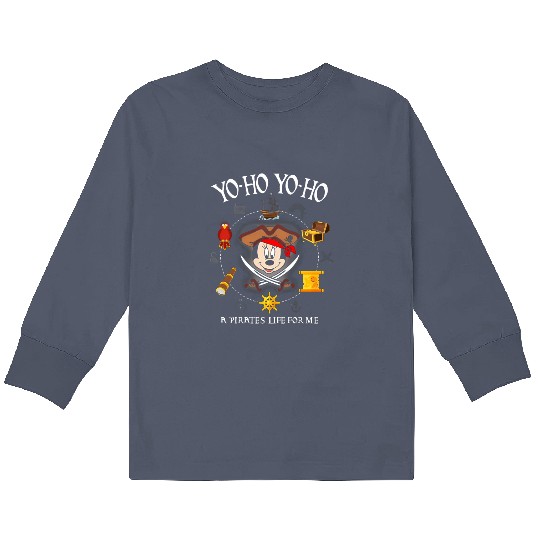 Personalized Disney Pirates Family Kids Long Sleeve T Shirts, Disney Cruise Kids Long Sleeve T Shirts, Disney Pirates of Caribbean Kids Long Sleeve T Shirts