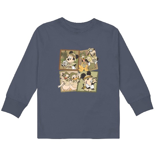 Disney Animal Kingdom Kids Long Sleeve T Shirts, Vintage Animal Kingdom Kids Long Sleeve T Shirts, Mickey Safari Kids Long Sleeve T Shirts,