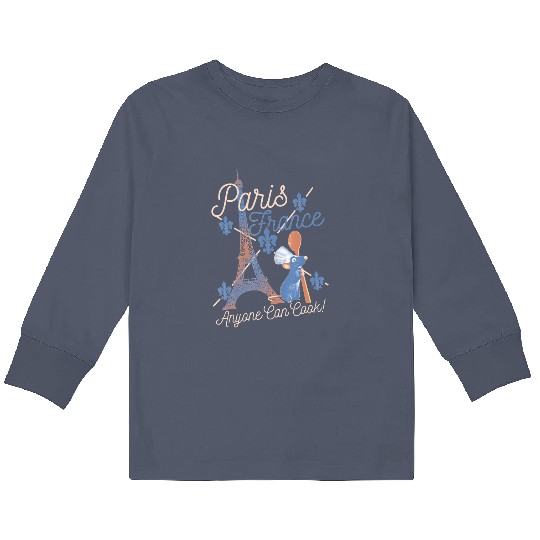 Ratatouille Remy Paris France Disney Disneyland 2023 Kids Long Sleeve T Shirts Disney Trip 2023