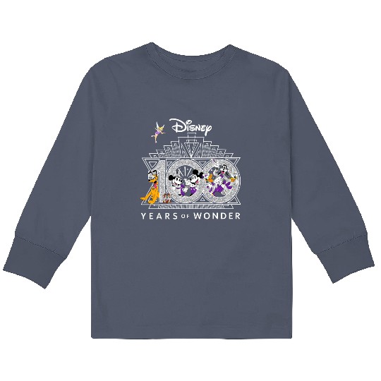 Disney 100th Anniversary Kids Long Sleeve T Shirts, Disney 100th Kids Long Sleeve T Shirts