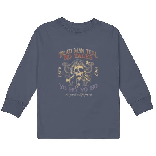 Dead Men Tell No Tales Kids Long Sleeve T Shirts, Disney Pirate Kids Long Sleeve T Shirts