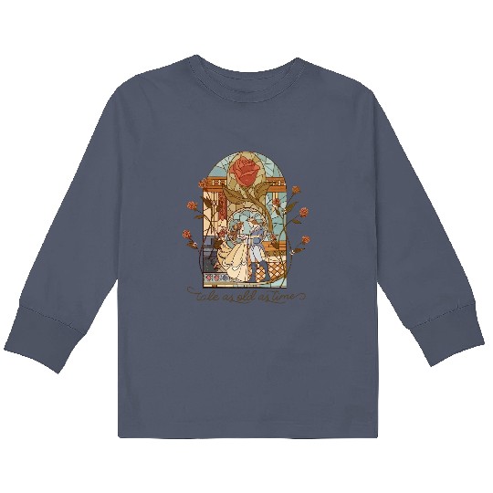 Disney Tale as Old as Time Kids Long Sleeve T Shirts, Disney Belle & Co