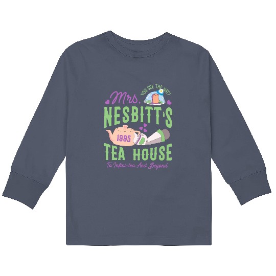 Buzz Lightyear Mrs Nesbitts Tea House To Infinity And Beyond Kids Long Sleeve T Shirts,  Magic Kingdom Disneyland Family Vacation Gift
