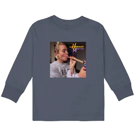 Vintage Hannah Montana Kids Long Sleeve T Shirts, Disney Hannah Montana Logo