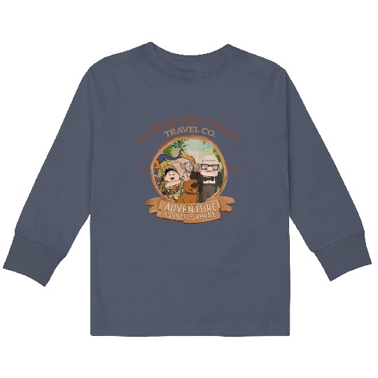 Paradise falls Travel & Co. Kids Long Sleeve T Shirts, Disney up Kids Long Sleeve T Shirts, Disney trip Kids Long Sleeve T Shirts, Disney matching Kids Long Sleeve T Shirts