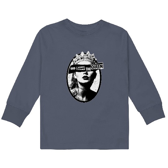 God Save The Queen Kids Long Sleeve T Shirts, Eras Tour Kids Long Sleeve T Shirts
