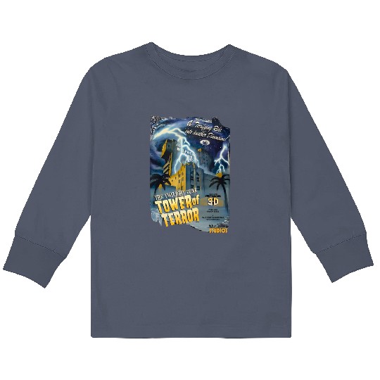 Retro Mickey And Friends Tower Of Terror Kids Long Sleeve T Shirts, Mickey And Friends Kids Long Sleeve T Shirts,  Disney Matching Trip 2024 Kids Long Sleeve T Shirts.
