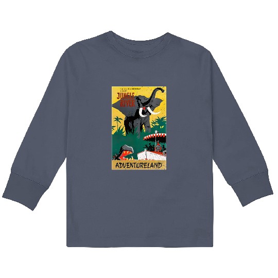 Jungle Cruise Kids Long Sleeve T Shirts, Disney Jungle Cruise Ride Kids Long Sleeve T Shirts