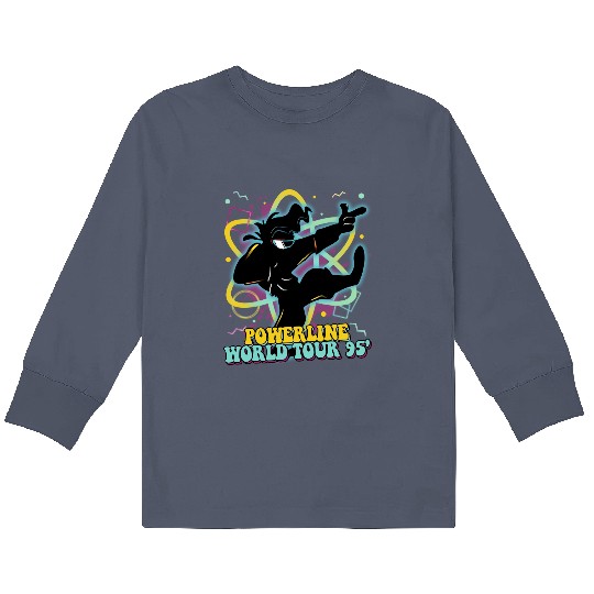 Goofy Movie Powerline Kids Long Sleeve T Shirts | A Goofy movie Kids Long Sleeve T Shirts | Disneyland Powerline Stand Out Tour Kids Long Sleeve T Shirts