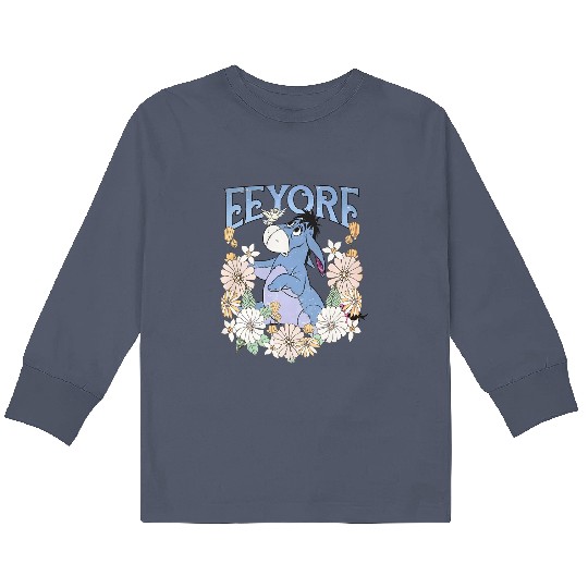 Retro Disney Eeyore  Kids Long Sleeve T Shirts, Eeyore Winnie The Pooh