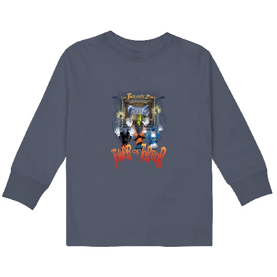 Retro Mickey And Friends Tower Of Terror Kids Long Sleeve T Shirts, Mickey And Friends Kids Long Sleeve T Shirts, Disneyworld Disney Kids Long Sleeve T Shirts