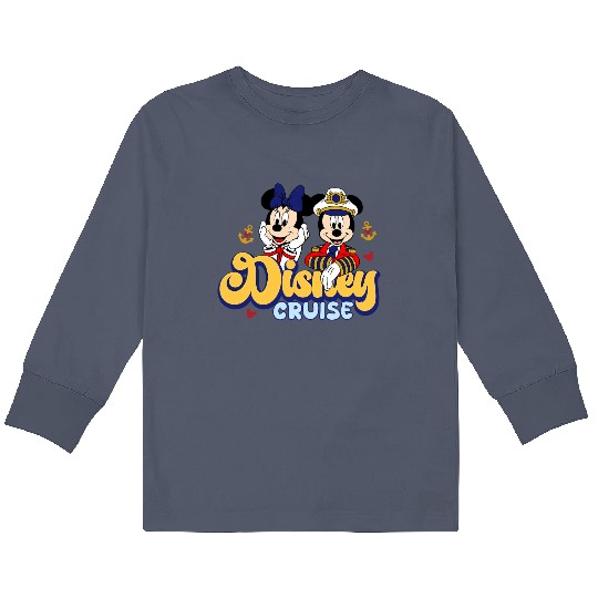 Disney Vacation 2024 Kids Long Sleeve T Shirts, Disney Cruise Disney Cruise Kids Long Sleeve T Shirts