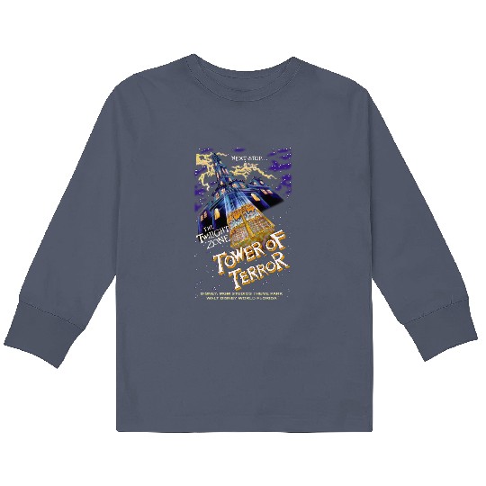 Vintage Tower Of Terror Kids Long Sleeve T Shirts, Disney Rides Kids Long Sleeve T Shirts, Disneyworld Disney Kids Long Sleeve T Shirts, Hollywood Studios Kids Long Sleeve T Shirts