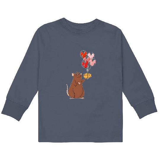 Disney Emile Balloon Mickey Ears Kids Long Sleeve T Shirts, Remy's Ratatouille