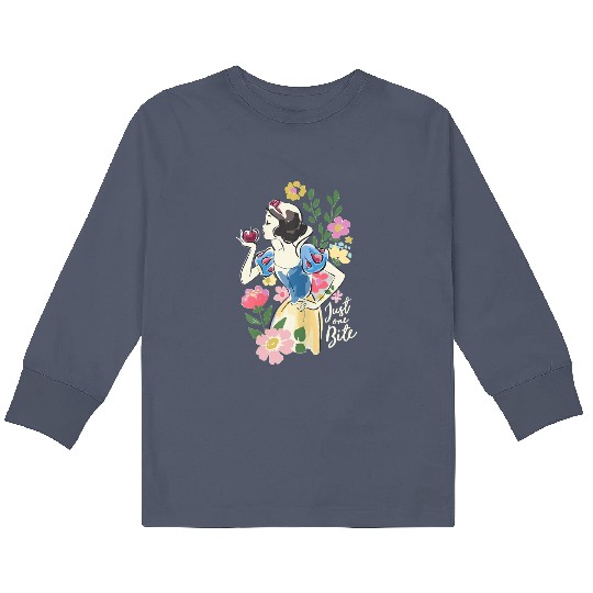 Retro Disney Snow White And The Seven Dwarfs Floral Kids Long Sleeve T Shirts,