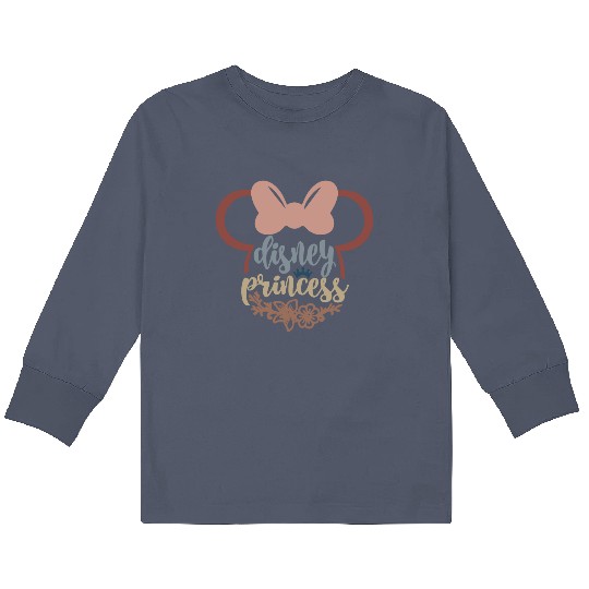 Discover Princess Disney Floral Kids Long Sleeve T Shirts, Disney Princess