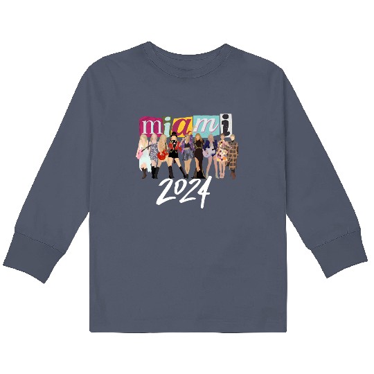 Discover Eras Tour Kids Long Sleeve T Shirts, Eras Tour Concert Kids Long Sleeve T Shirts, Taylor Concert Kids Long Sleeve T Shirts, Eras Tour Merch, taylor version Kids Long Sleeve T Shirts, Taylor Miami 2024