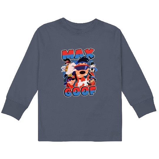 Disney A Goofy Movie Max Goof Porrtrait  Retro Kids Long Sleeve T Shirts, WDW Magic Kingdom  Kids Long Sleeve T Shirts