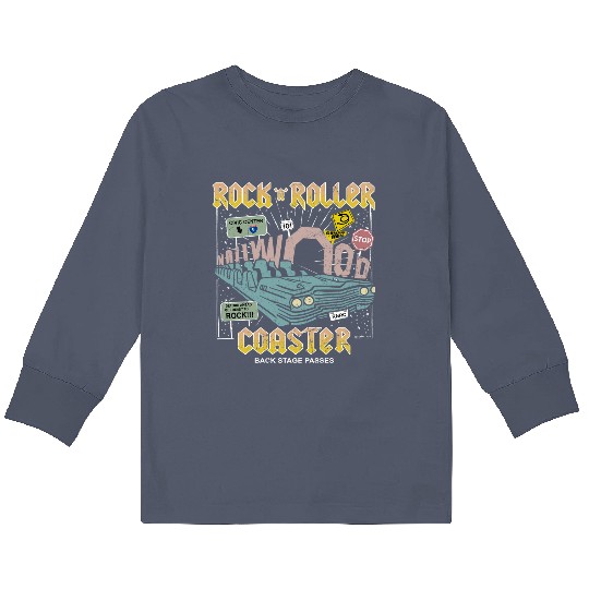 Disney Rock N Roller Coaster  Kids Long Sleeve T Shirts, Vintage Disney Hollywood Studios Kids Long Sleeve T Shirts, Disney World Kids Long Sleeve T Shirts