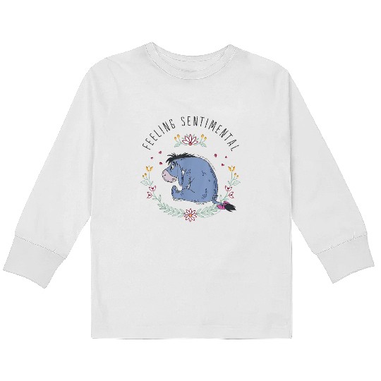 Disney Winnie The Pooh Eeyore Feeling Sentimenta Kids Long Sleeve T Shirts