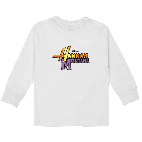 Disney Hannah Montana Logo Kids Long Sleeve T Shirts, Disneyland Kids Long Sleeve T Shirts, Disney Vacation Kids Long Sleeve T Shirts
