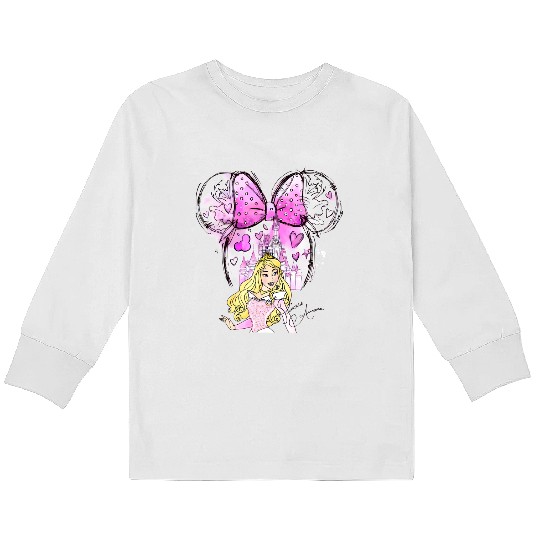 Aurora Princess Kids Long Sleeve T Shirts, Disney Princess Kids Long Sleeve T Shirts, Watercolor Disney Princess Kids Long Sleeve T Shirts