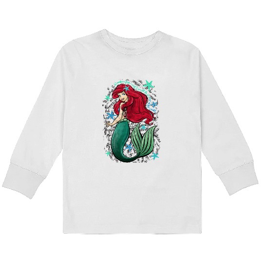 Discover Disney The Little Mermaid Ariel Princess Kids Long Sleeve T Shirts