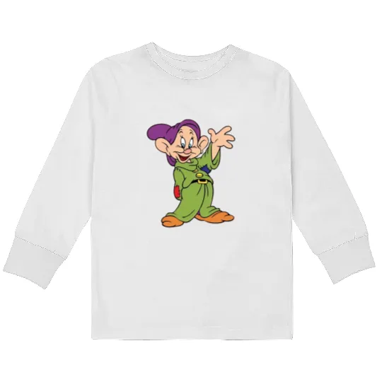 Dopey Dwarf Kids Long Sleeve T Shirts, Disney Dwarf, Seven Dwarfs, Disney Character Dwarf Kids Long Sleeve T Shirts