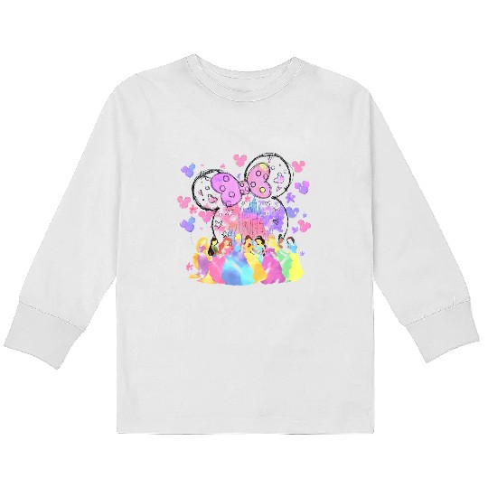 Princess Watercolor Kids Long Sleeve T Shirts, Disney Castle Kids Long Sleeve T Shirts, Disney Princess Kids Long Sleeve T Shirts, Princess Kids Kids Long Sleeve T Shirts.