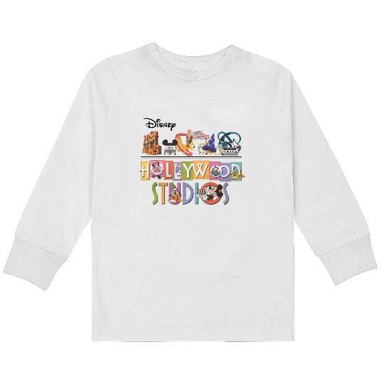 Vintage Hollywood Studios Kids Long Sleeve T Shirts, Disney Trip 2023 Kids Long Sleeve T Shirts