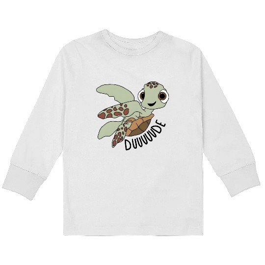 Disney Pixar Finding Nemo Squirt Dude Kids Long Sleeve T Shirts, Finding Nemo Kids Long Sleeve T Shirts
