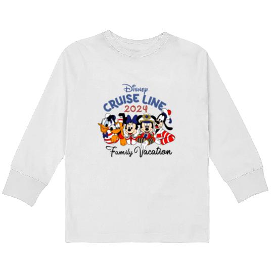 Custom Disney Cruise Kids Long Sleeve T Shirts, 2024 Disney Cruise Family Kids Long Sleeve T Shirts