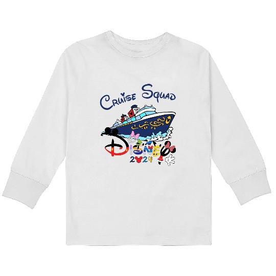 Disney Cruise Squad Kids Long Sleeve T Shirts, 2024 Cruise Kids Long Sleeve T Shirts, Disney Family Cruise Kids Long Sleeve T Shirts, Disney Vacation Kids Long Sleeve T Shirts, Disney Cruise Trip Kids Long Sleeve T Shirts