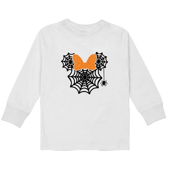 Discover Minnie Mouse Spider Web Halloween Kids Long Sleeve T Shirts, Disney Halloween Kids Long Sleeve T Shirts, Minnie Mouse Halloween Kids Long Sleeve T Shirts, Mickey Halloween Kids Long Sleeve T Shirts,Halloween Spider Web Kids Long Sleeve T Shirts